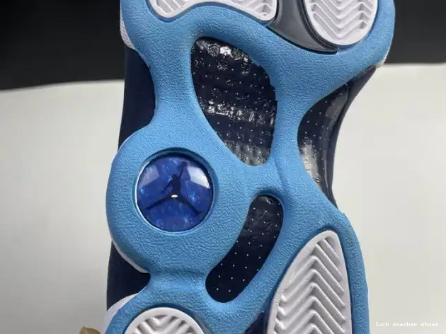 Rep LUCY 13 Powder Dark Blue Air Jordan 414571-144 0506
